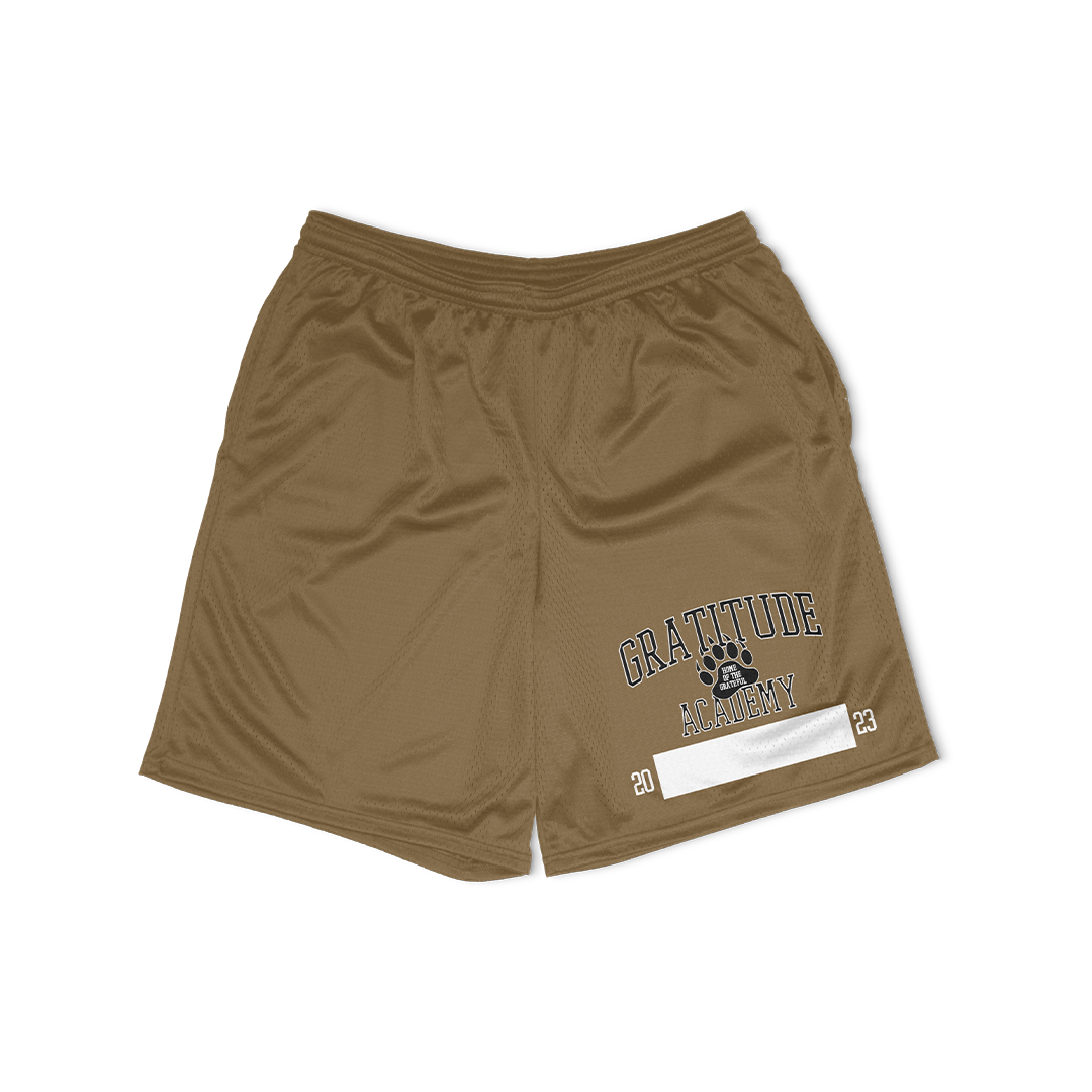 Gratitude Academy Shorts (Brown)
