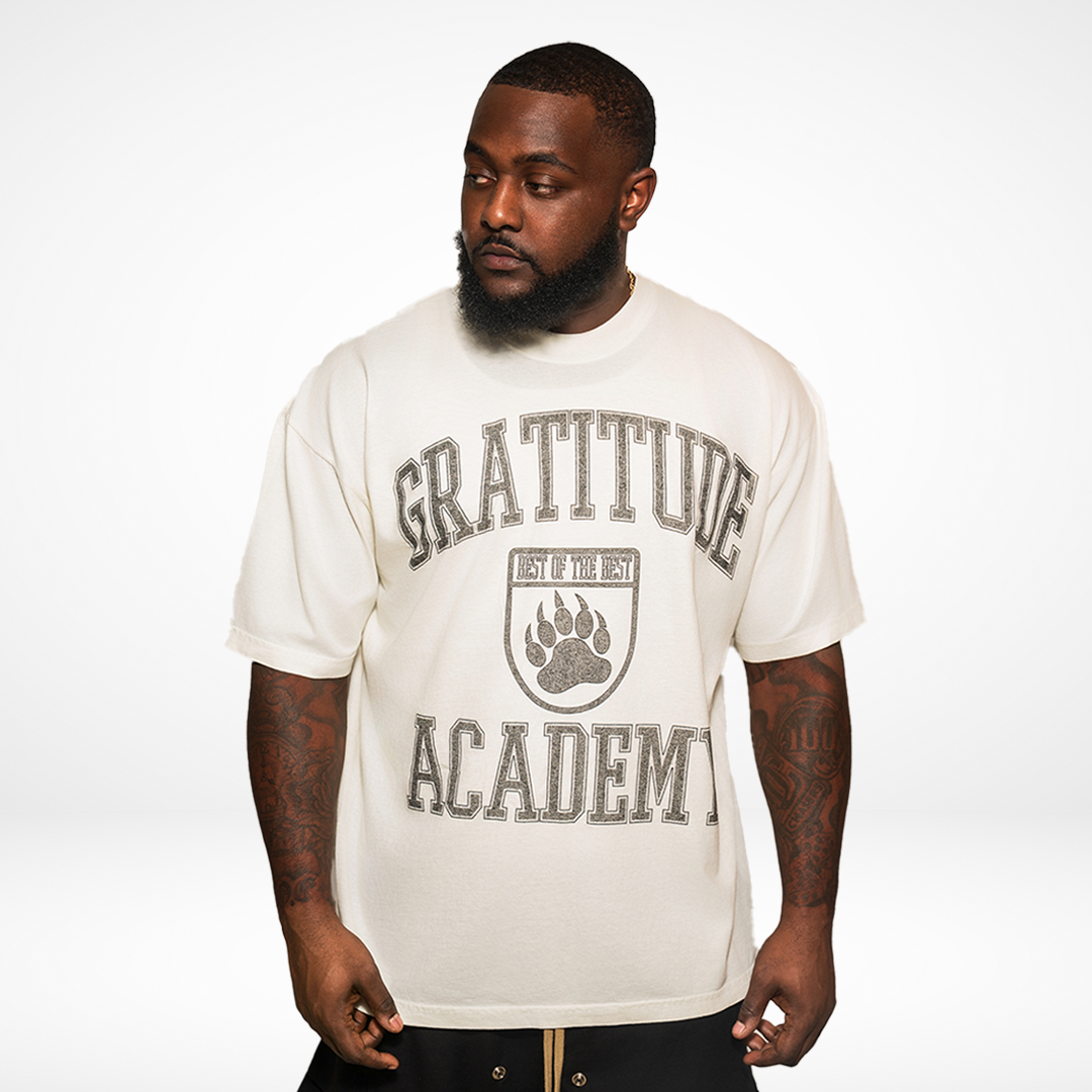 Gratitude Academy Tee (Vintage White)
