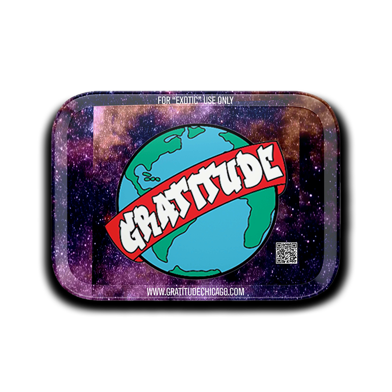 Gratitude Tin Rolling Tray