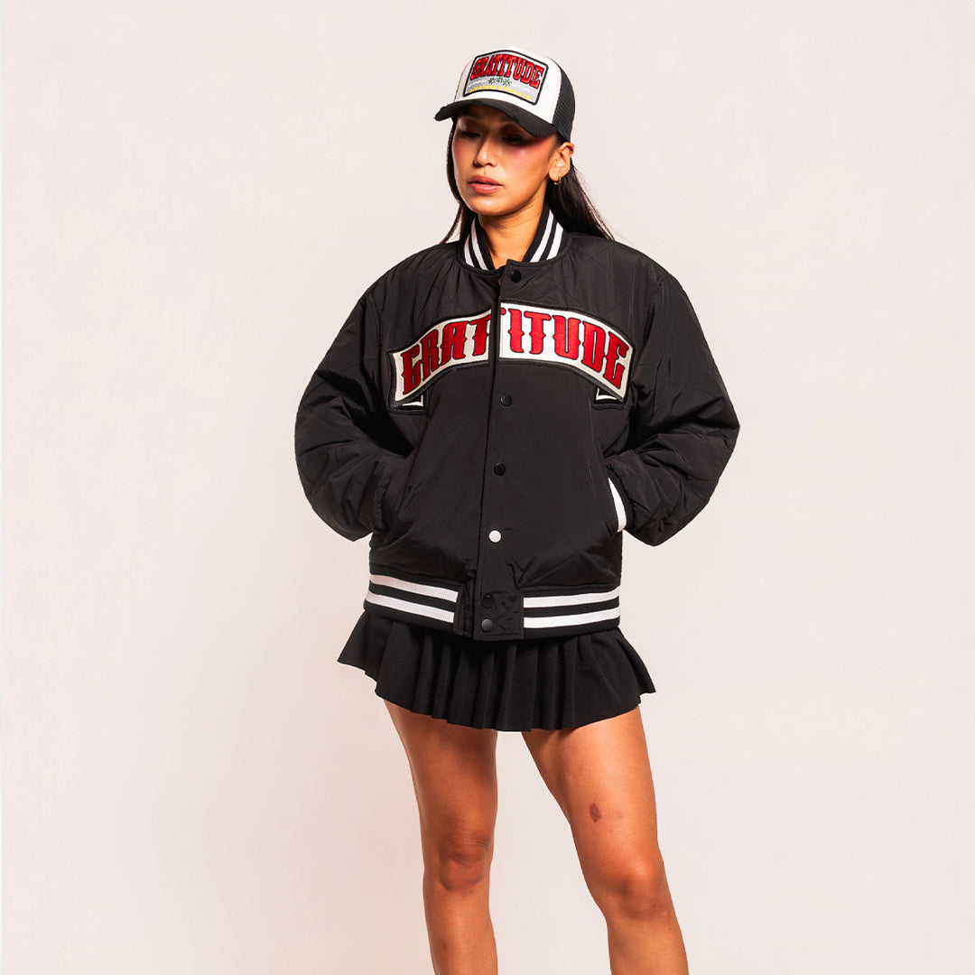 Chop Shop Quilted Bomber Jacket