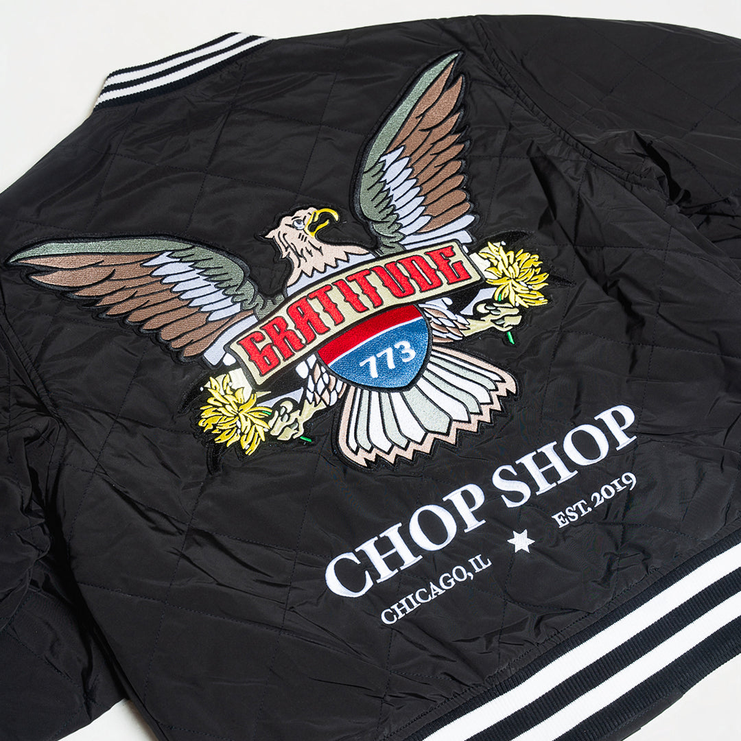 Chop Shop Quilted Bomber Jacket