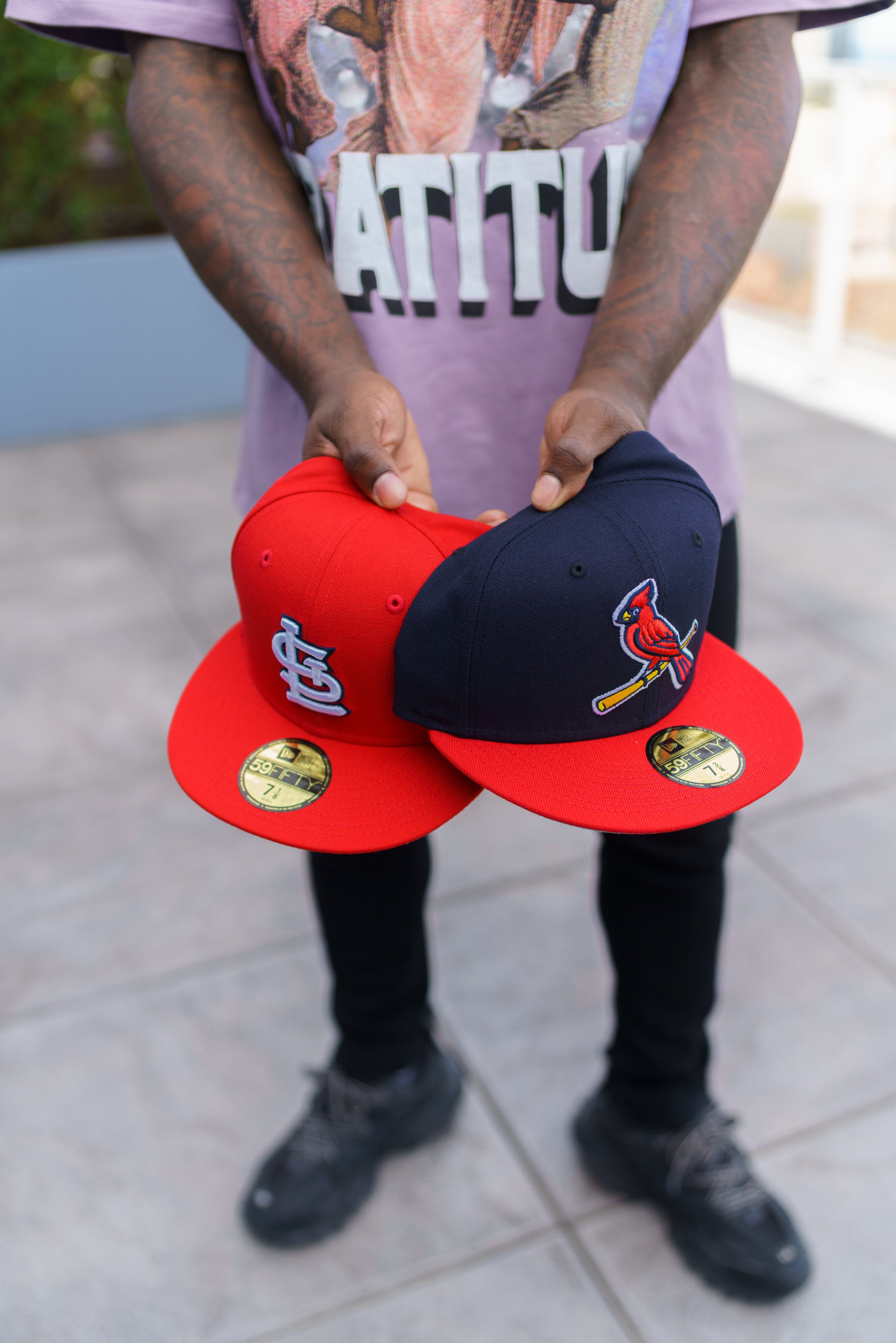 St. Louis Cardinals New Era Flamingo 59FIFTY Fitted Hat - White
