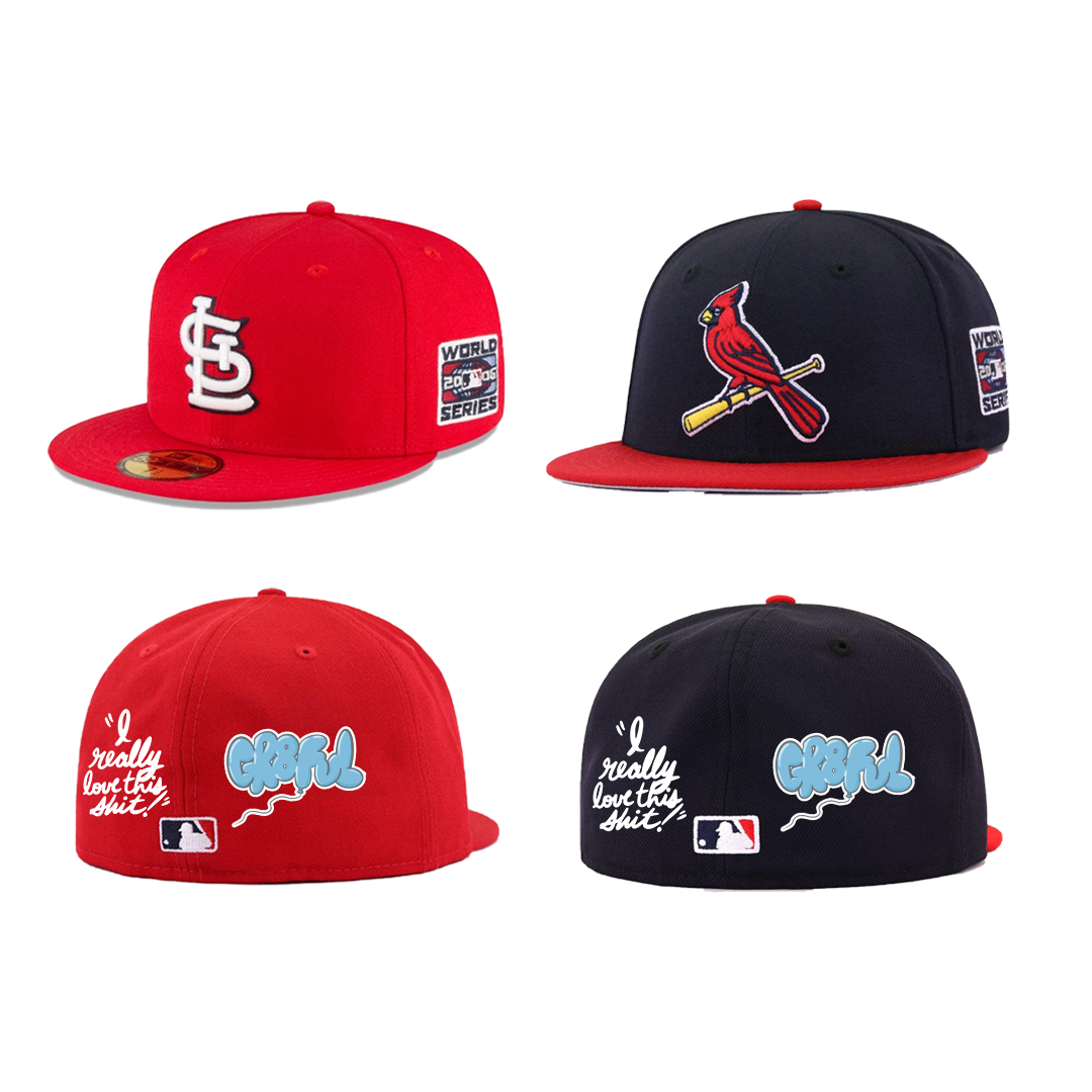 New Era 59FIFTY St. Louis Cardinals 2006 World Series Patch Hat - Red Game / 7 5/8